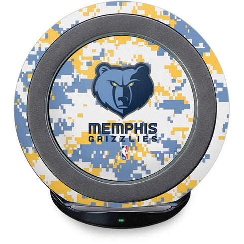 NBA Memphis Grizzlies Digi Camo Fast Charge Wireless Charging Stand Skin
